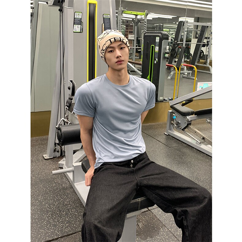 备货10W件2026夏季新款排汗凉爽健身T恤DT6296特P9.5建议零售价38，男装T恤，电商A001-1
