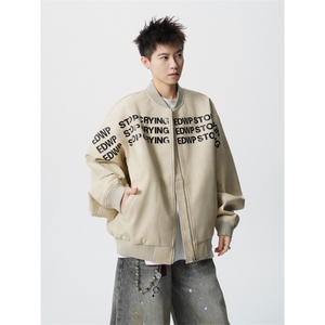 706-LK9775-P68 特P  现货  秋季美式印花飞行夹克男士棒球服外套图片