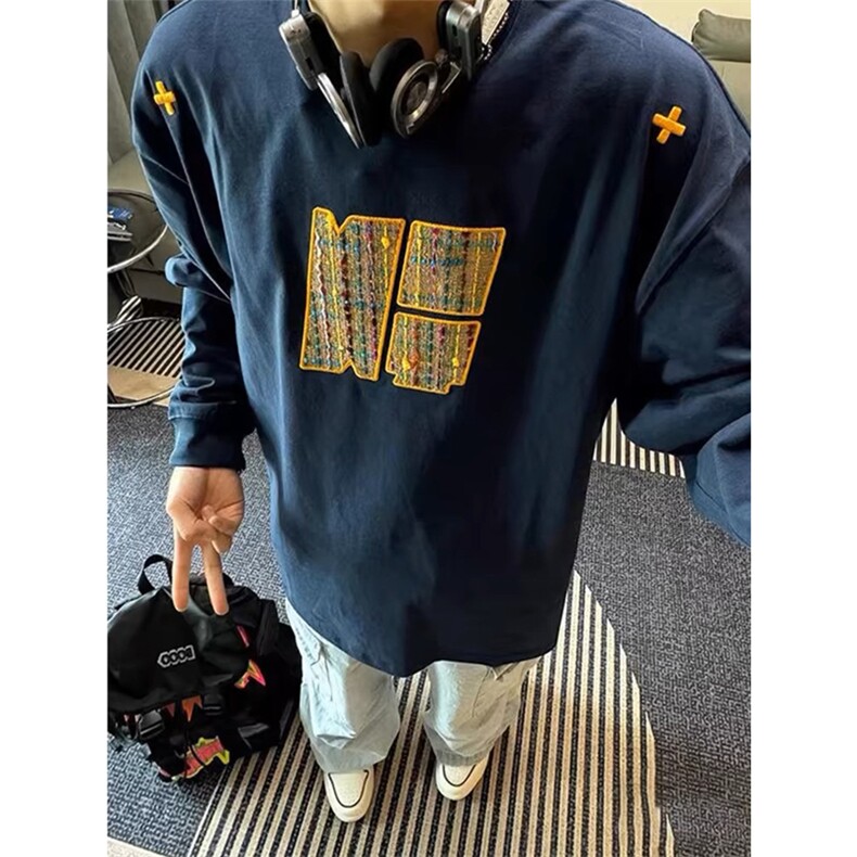 网图有货套头圆领刺绣卫衣长袖男WY18-特P35,男装卫衣,星座1505