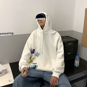 A040-WY2079-P40连帽卫衣男加肥加大码胖子棒球服外套图片
