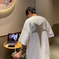 230g重磅纯棉港风短袖t恤男DT3133-P25控38，男装T恤，电商B370