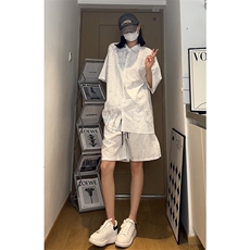 肌理感褶皱裂纹衬衫压皱套装衬衫C2436-P45裤K2438-P35，男装衬衫，星座1213
