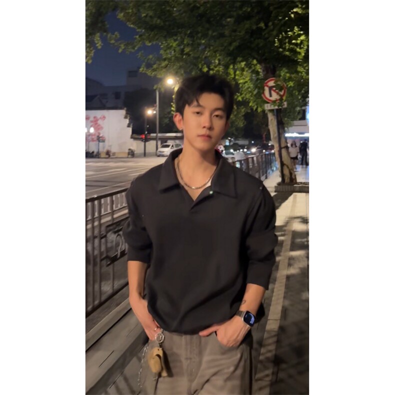 加绒加厚polo衫卫衣美式cleanft套头衫504-T504-特P28（加绒P33）,男装Polo衫,星座504