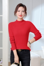 山羊绒衫女半高领秋季新款针织打底毛衣，女装羊绒衫，旭日羊绒