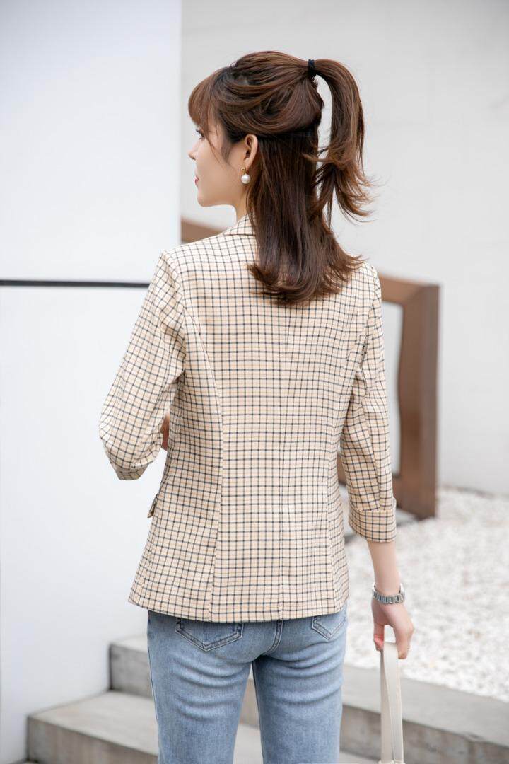 气质修身西装小外套，女装西装，水锦红