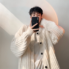 毛衣男秋冬新款港风宽松针织毛衫MYA6-P65，男装针织衫/毛衣，星座214-3