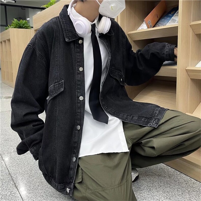 潮流夹克潮男春季牛仔夹克J8815P60,男装夹克,星座1116-2