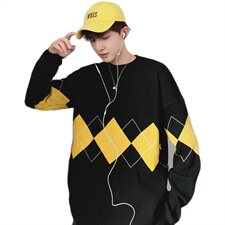 秋冬男士宽松针织衫外套圆领线衣打底MY05/P45，男装针织衫/毛衣，星座1506-1