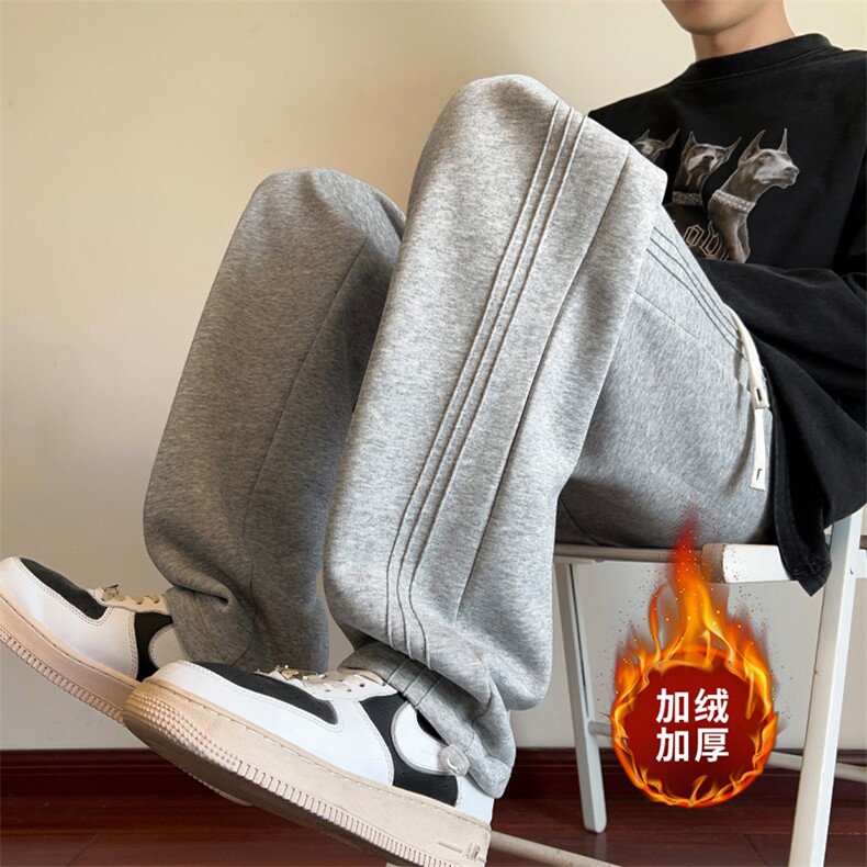 ！2025秋冬新款男士加绒加厚卫裤直筒裤WK2042特P40加绒特P50图片
