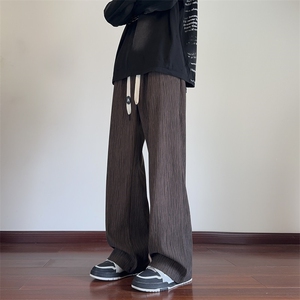 秋季喇叭裤直筒休闲裤宽松大码垂感百搭卫裤*CK60*P40控68图片