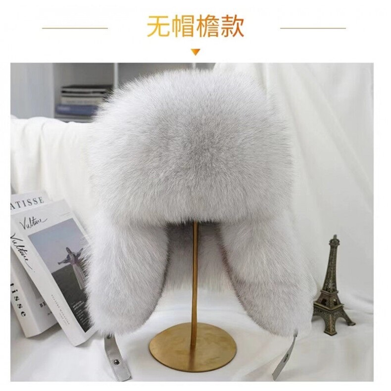 狐狸毛雷锋帽男士貉子毛冬天中老年保暖皮草风雪棉帽子冬，帽子，星座613