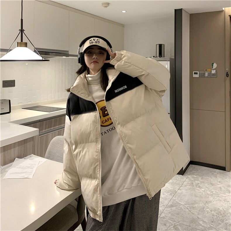新款棉衣外套男加厚保暖面包服潮流情侣款港风棉袄HW2316-P78,男装棉衣,星座512-2