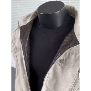 现货 蛇皮座山雕外套男冬季加绒可拆卸帽子帆布棉服LM90866-p180图片