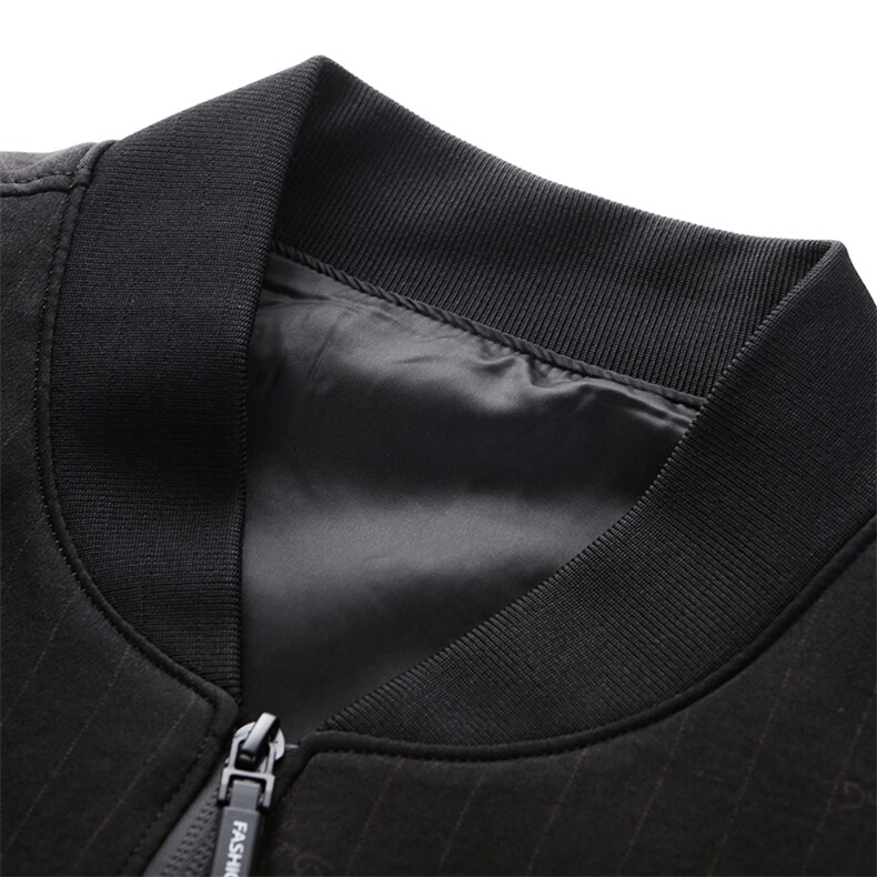 夹克外套上衣男士春秋季新款纯色棒球服立领中年男装休闲简约服饰,男装夹克,电商B212（原钱塘6029）
