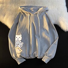 WY2164-P35 加绒款-P40 纯棉连帽卫衣男大码运动帽衫宽松薄外套男图片
