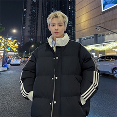 抖音得物可供视频拼接织带三防加厚羽绒棉衣外套面包棉服LL2288，男装棉衣，电商A486