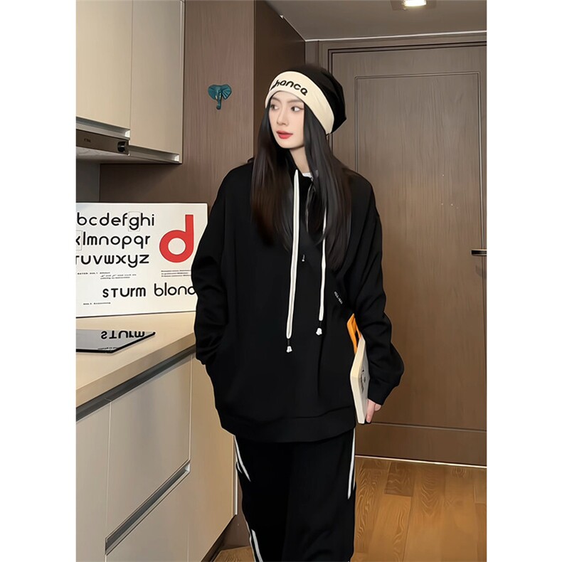 WY5021/P65春装新款高品质不起球个性套头卫衣男潮流宽松上衣外套,男装卫衣,电商A141