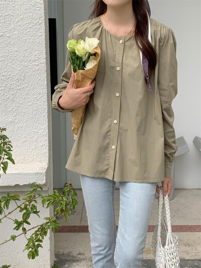 现货春款气质韩系小衫，其它，汐美