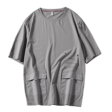 TX206-P32大码大码男士多口袋纯棉T恤上衣男，男装T恤，星座209