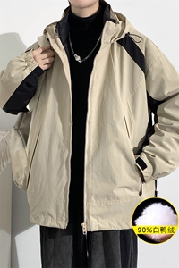 冬上新三合一冲锋衣潮加绒加厚羽绒服外套男女 8352-P210控价299图片