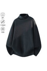 高品质City秋冬加厚设计感纯色街头高领针织毛衣2025MZ86-P48，男装针织衫/毛衣，星座610B-1