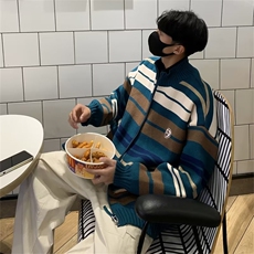 鹿毛绒美式毛衣男慵懒风休闲针织衫M5026P53，男装针织衫/毛衣，星座1116-2