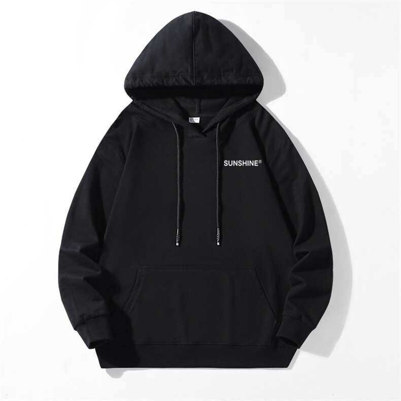 280克新情侣休闲运动连帽卫衣支持印花纯棉秋季17色M-5XL A8001图片