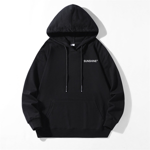 280克新情侣休闲运动连帽卫衣支持印花纯棉秋季17色M-5XL A8001图片
