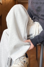 ！2025秋冬新款男士刺绣卫裤情侣直筒休闲长裤WK2106特P40，男装休闲裤，电商B220