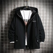 21新款大码港风ES大字母连帽水洗宽松休闲夹克男装外套JK1906-P95图片
