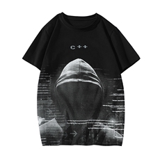 货足7XL-M纯短袖T恤男2023夏季新款美式ins潮半袖体恤加肥加大，男装T恤，钱塘717(原712)