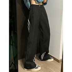 长裤气质侧条纹工装裤简约休闲裤流行百搭潮流文艺KU15，男装休闲裤，星座1116A（原606A-3）