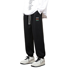 2305加绒/P55休闲裤男美式大码宽松潮男百搭长裤子卫裤男M-8XL，男装休闲裤，星座1204
