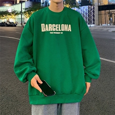 港风圆领卫衣男落肩打底衫潮流百搭上衣外Y020P28，男装卫衣，星座1204-3