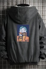 NM53042-P140牛仔外套男大码加厚加绒棉衣男羊羔毛棉服男，男装棉衣，电商A040A