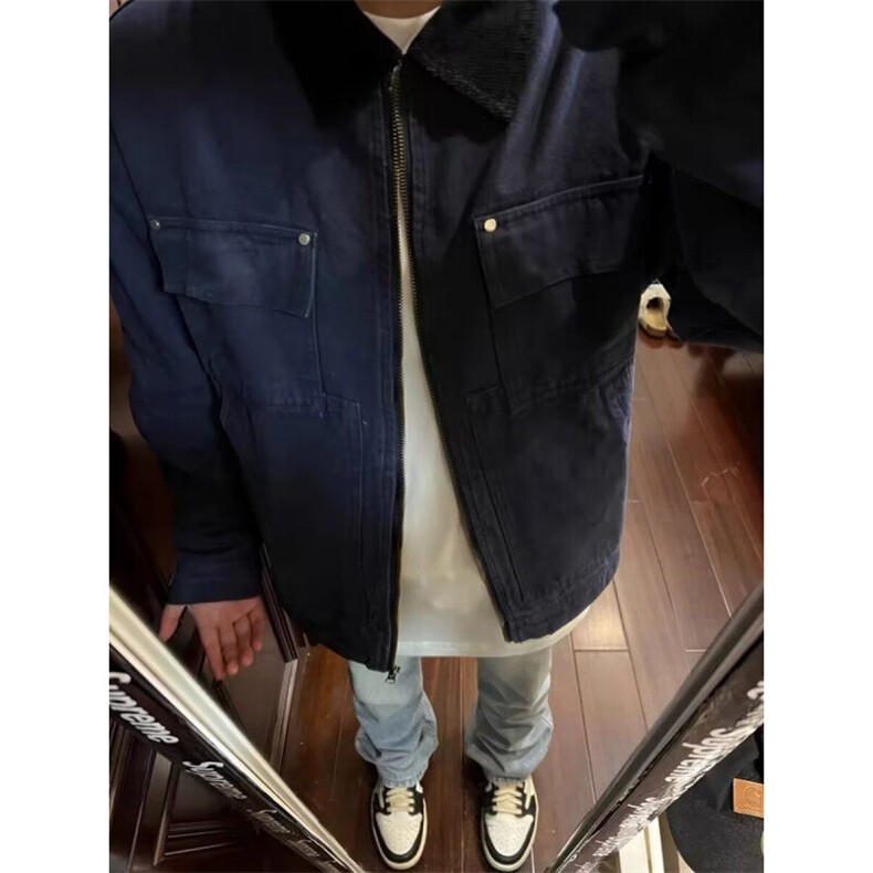 DT144-P80美式复古重工水洗工装夹克男女同款牛仔外套-网图现货,男装夹克,星座603-2