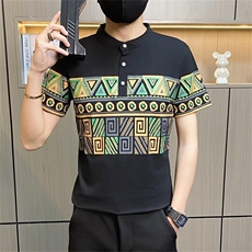 PL114-P35男士短袖t恤翻领polo衫潮流韩版纯棉半袖体恤潮牌男装，男装Polo衫，电商D310B