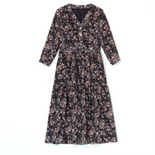 罗得堡2021春装新款时尚连衣裙6010，女装连衣裙，罗得堡