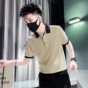 301A-1 PL109 P53 社会小伙店主风夏季男士翻领POLO衫短袖图片