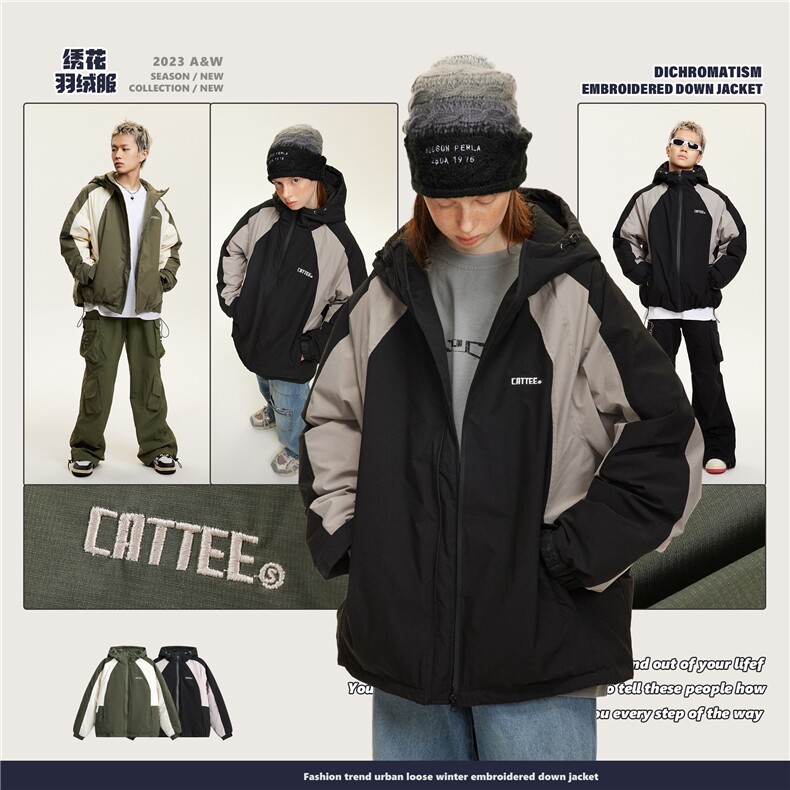 2025冬款绣花羽绒服--5244模特图 控价298图片