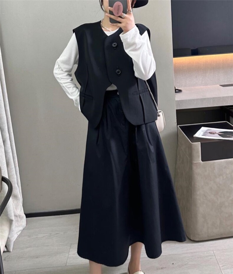 盘扣马甲，女装马甲，卡薇尔