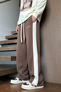 抖音品质港风春季新款简约宽松百搭休闲卫裤A409-1-K9791图片