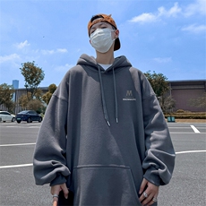 抖音得物供货可提供视频春装重磅美式宽松连帽卫衣DL2409，男装卫衣，电商A486-1