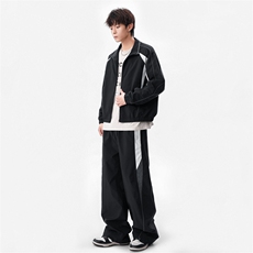 春秋季冲锋外套男款夹克男装中学生潮流拼接套装TZ0572-P118，男装休闲套装，星座308B-2
