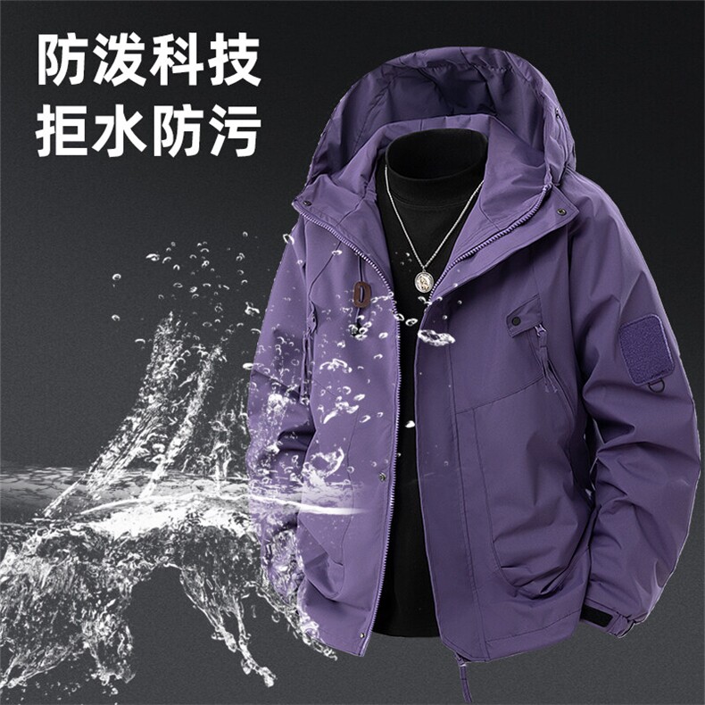 2025春季时尚户外运动连帽冲锋衣夹克美式高街机能外套潮J90-P35,男装夹克,星座1402-1