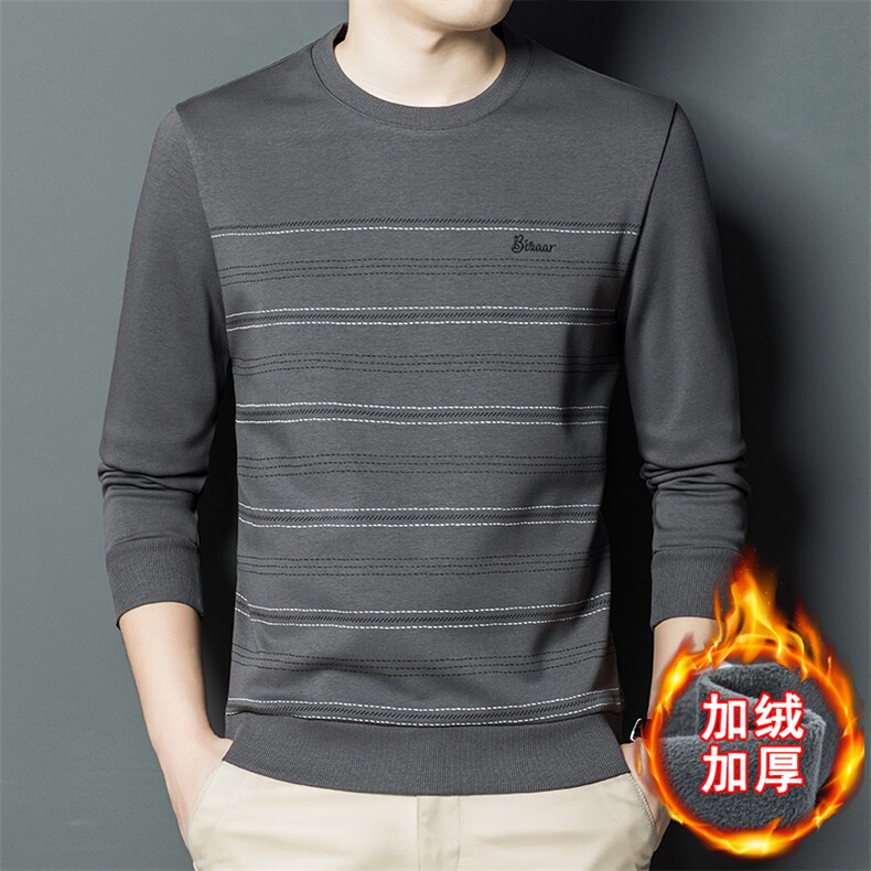 CB-C9175719冬季新款2023年男士休闲圆领卫衣长袖套头加绒外套P79图片