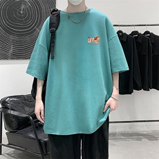 230g重磅纯棉短袖t恤男大码半袖半截袖DX17438-P20，男装T恤，电商A040