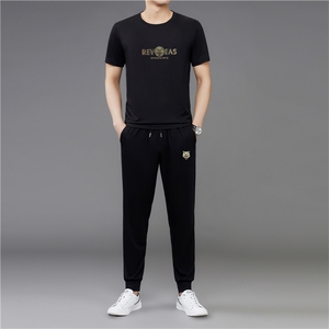 衣服男夏装短袖套装夏天T恤男士套装夏季潮流休闲运动套装图片