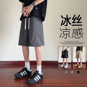 ！2025夏季新款男士冰丝短裤大口袋工装五分裤DK333特P30图片