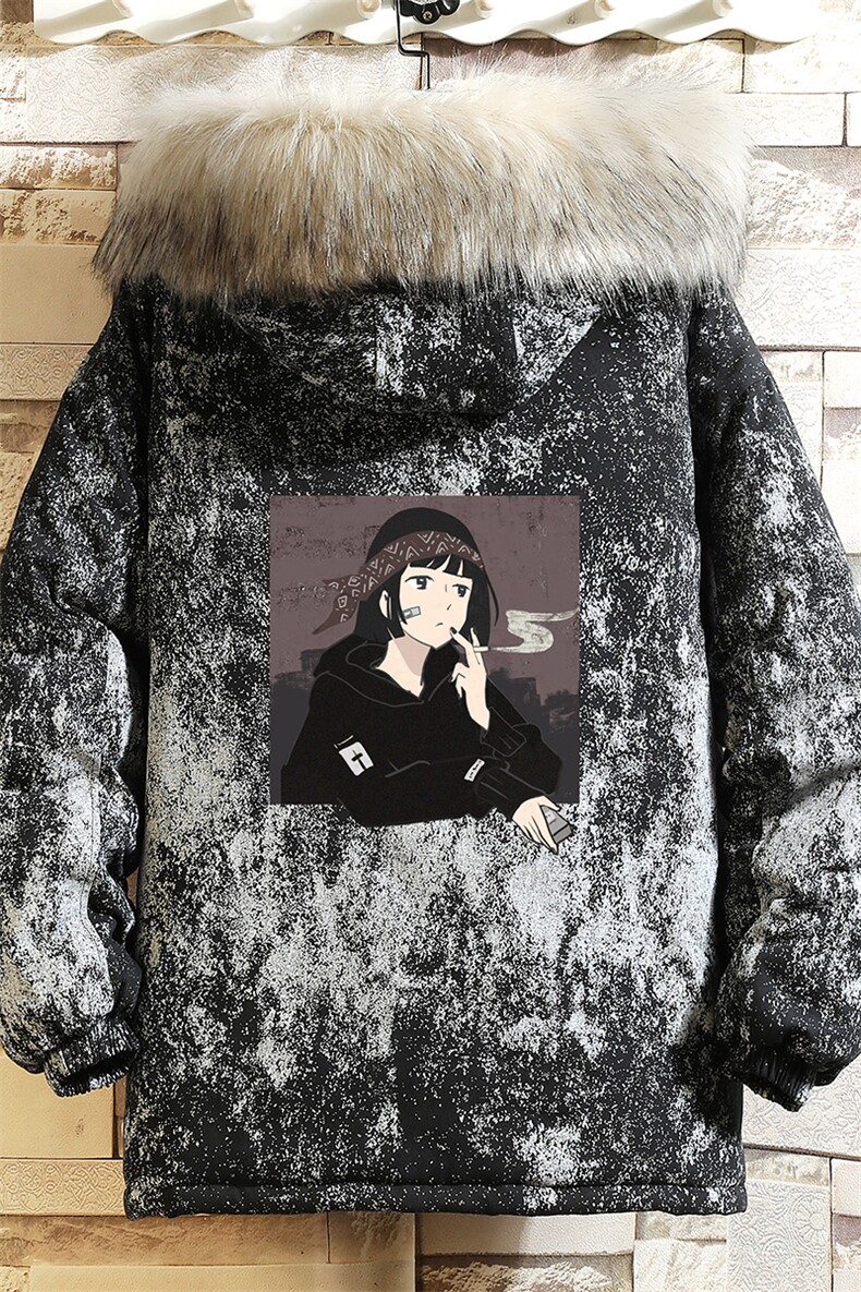 MC49122-P135日系潮棉衣男大码派克服男工装棉服外套棉袄砖墙,男装棉衣,电商A040A